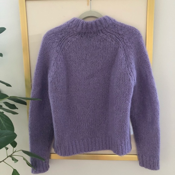 Samsoe x Samsoe light purple heavy knit sweater - Picture 2 of 5